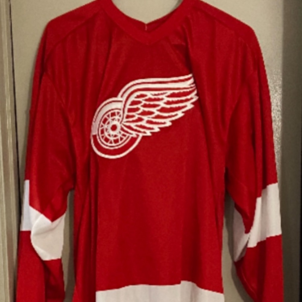 Classic Detroit Red Wings NHL Hockey CCM Jersey size Large!!